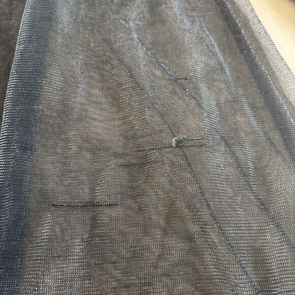 Impulsive Black Metallic Cover Up Size Medium Festival Rave Wear - Picture 6 of 7